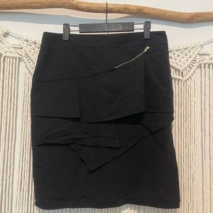 Y2K Larry Levine Stretch Office Style Layered Pencil Skirt Sz 10